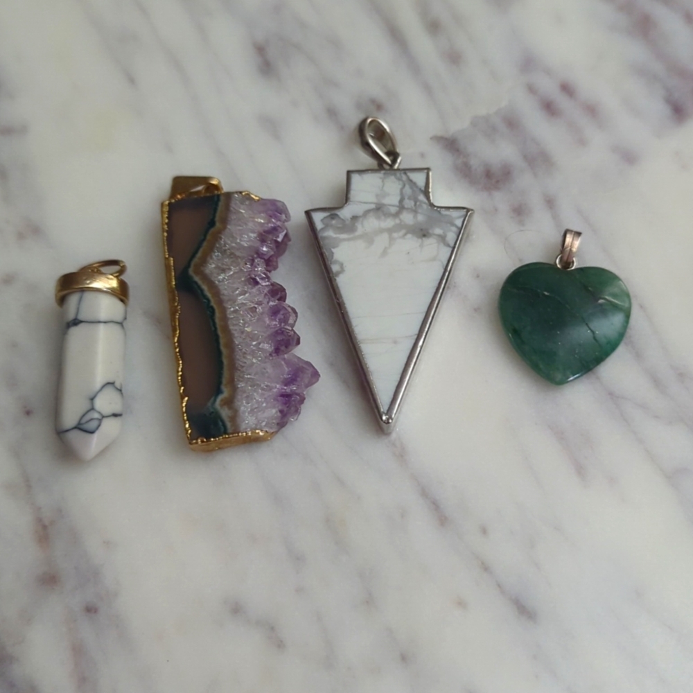 Set of 4 boho charms
